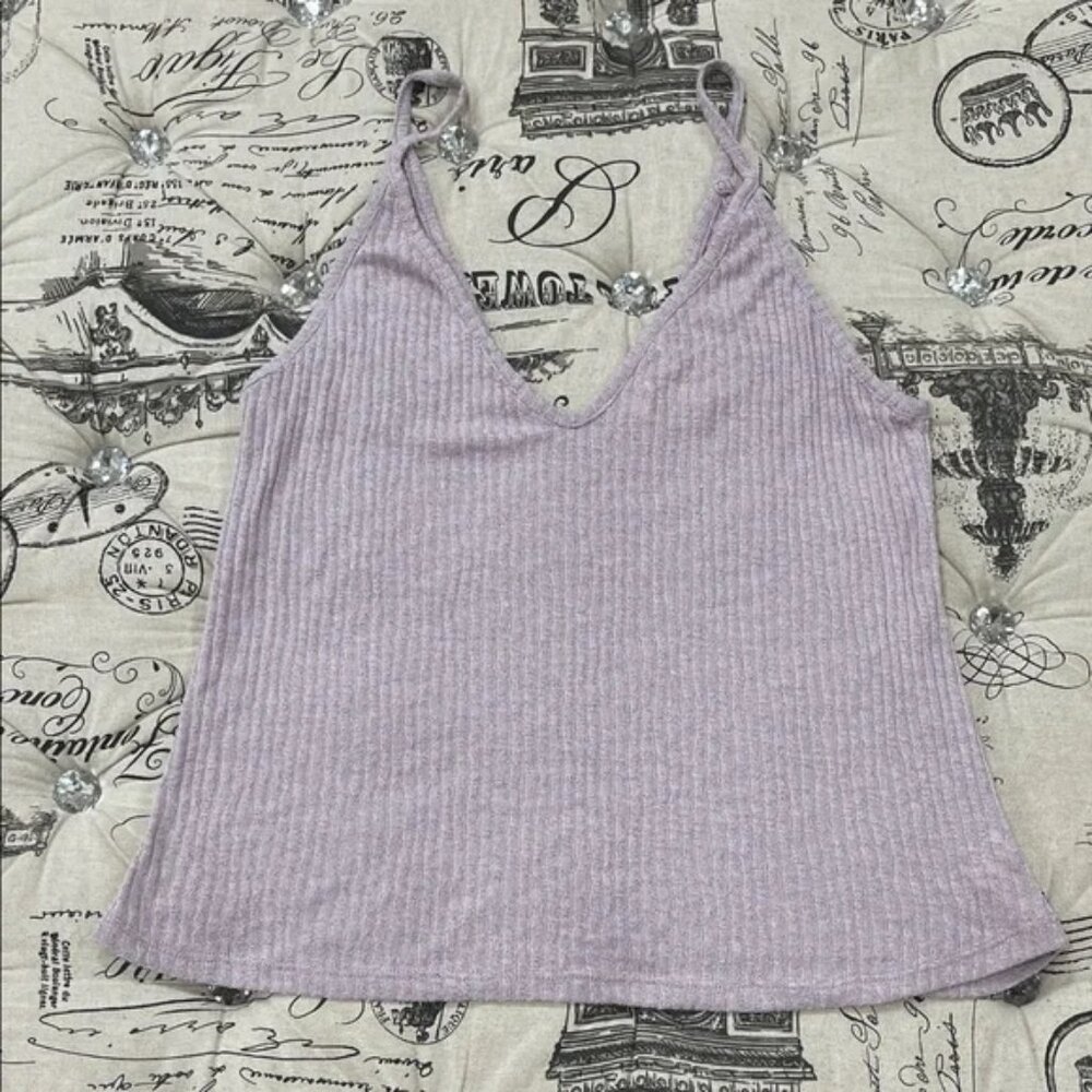 PST by Project Social T Ribbed V-Neck Camisole